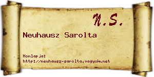 Neuhausz Sarolta névjegykártya